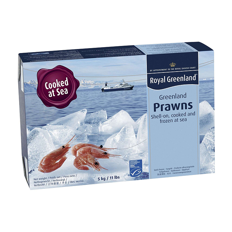 Reker m/skall, 80/100 5kg