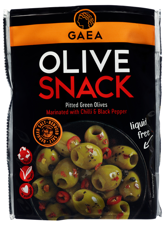 Olive snack chilli & black pepper 65g