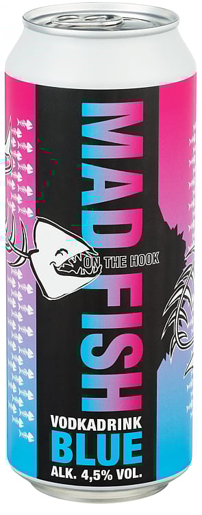Mad fish vodka blue 4,5%  24x0.50l