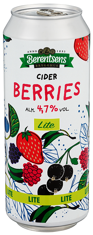 Berries cider lite bx 4.7%  24x0.5l