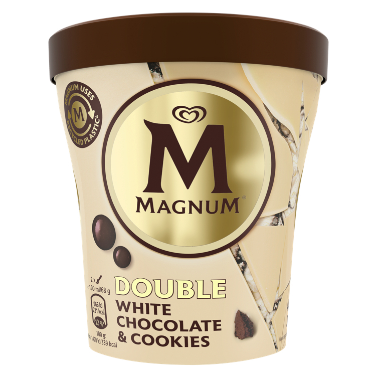 Magnum dessert ice cream white chocolate & cookies  440ml