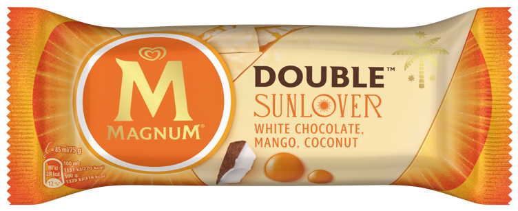 Magnum double sunlover ice cream   85ml
