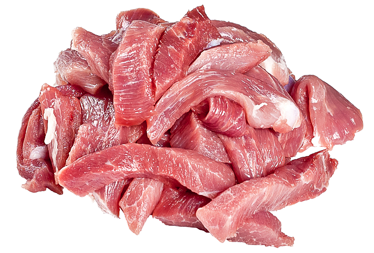 Svinekjøtt strimlet     kg