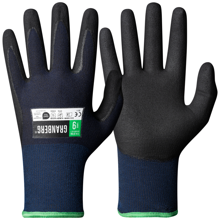 Nylonhanske pro-fit 9 nitrilb  1par