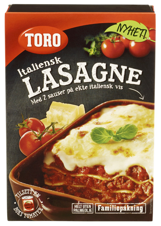 Lasagne italiensk 2 sauser 333g