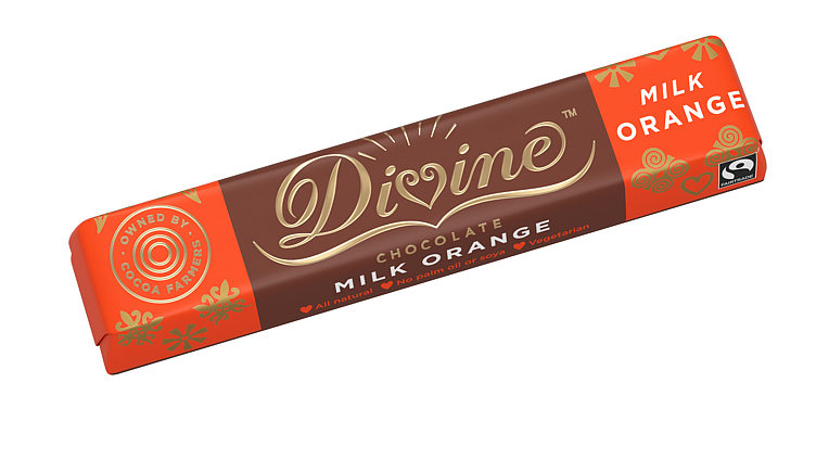 Orange milk fairtrade chocolate 35g