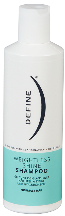 Define weightless shine shampoo  250ml