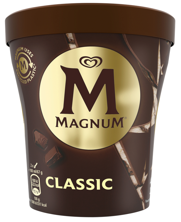 Magnum classic vanilla ice c w/milk chokolate (28%) 440ml