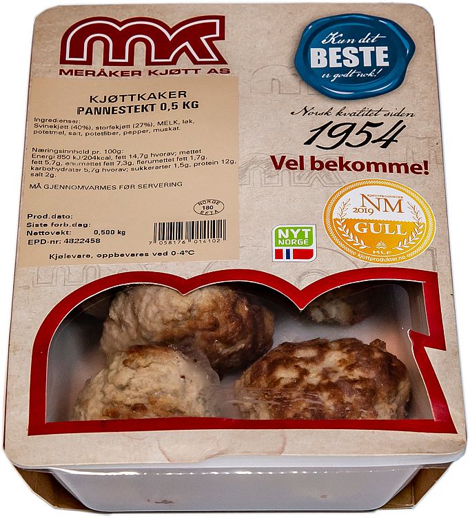 Kjøttkaker pannestekte 500g