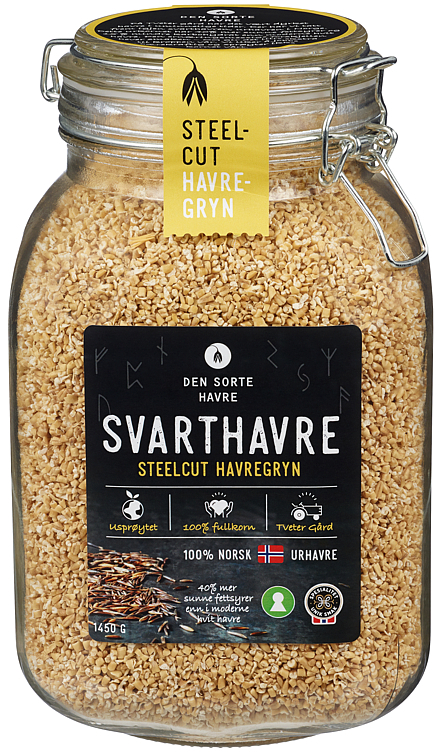 Havregryn svart steel cut glass   1450g