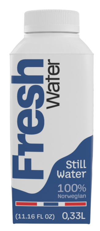 Vann på kartong 0,33l