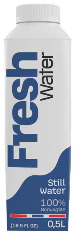 Vann på kartong 0,5l