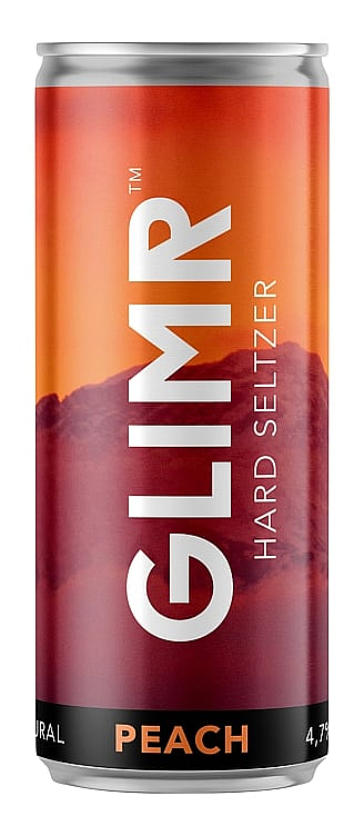 Glimr hard seltzer peach   4,5%   24x33cl