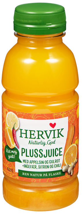 Hervik plussjuice 0,33l