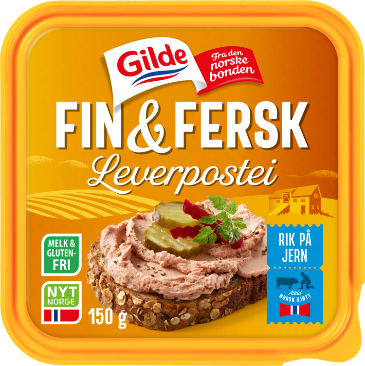 Fin & fersk leverpostei 150g