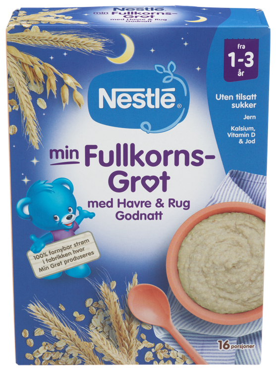 Good night wholegrain porridge w/rye 1-3ears  450g