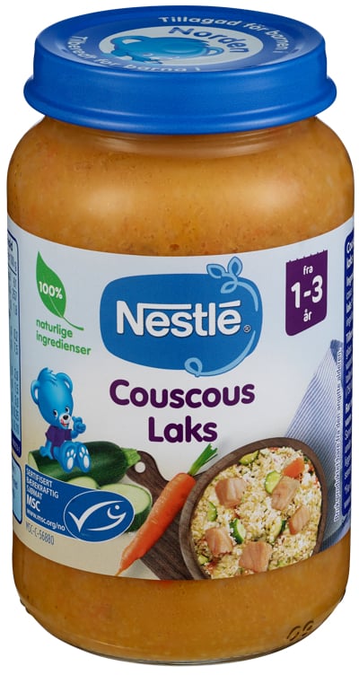 Naturnes couscous laks 1-3år 220g