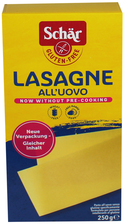 Lasagneplater med egg glutenfri  250g