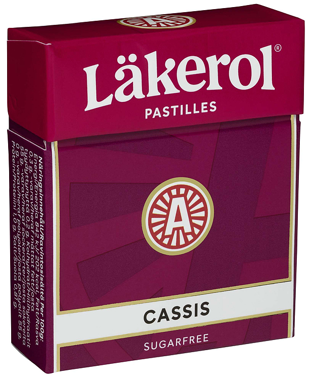 Läkerol cassis 4-pack  t 100g
