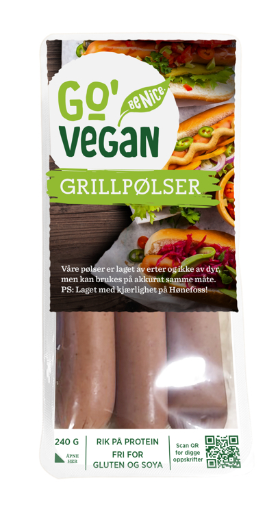 Go'vegan grillpølse 240g