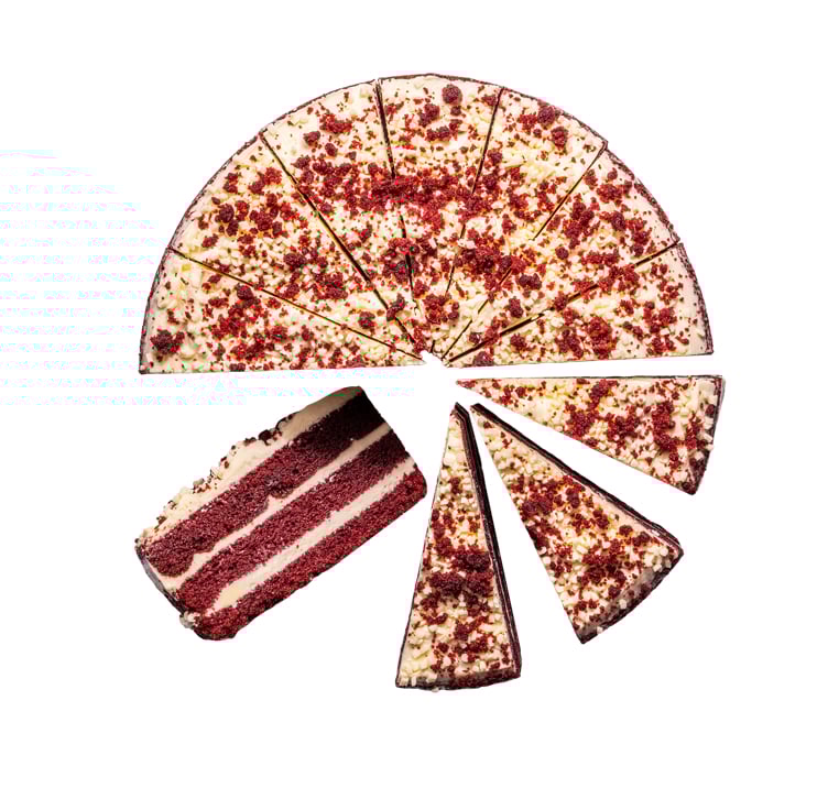 Rebellious red velvet cake 14stk 1420g