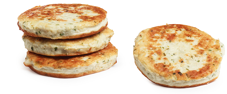 Fiskeburger med steinbit og gressløk 2,5kg