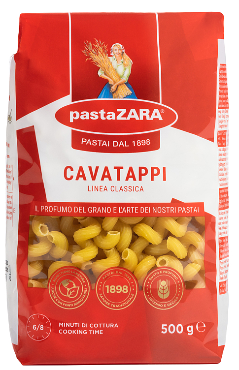 Pasta rør skruer cavatappi 500g