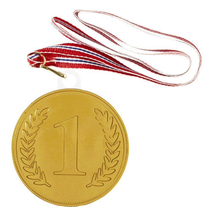 Medaljong med snor 75mm