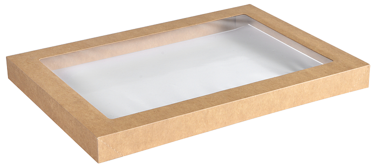 Lokk tray catering glance crd/pla medium brun 100stk