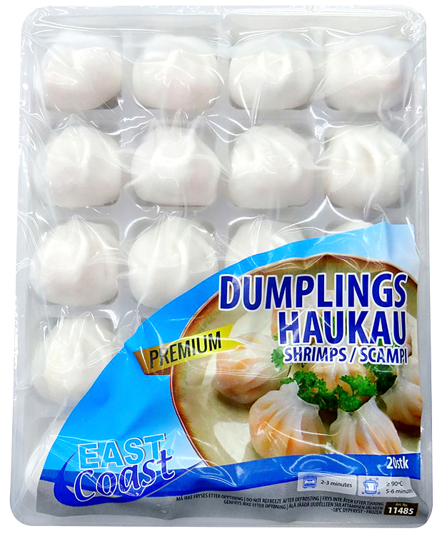 Dumplings scampi reker haukau royal 500g