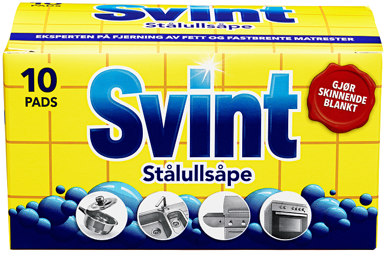 Svint stålull pads  10stk