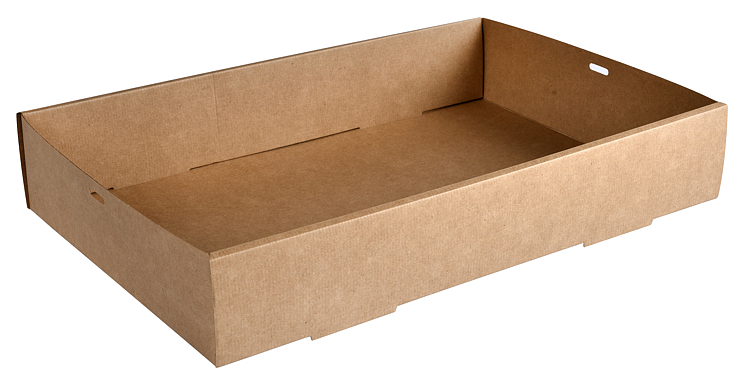 Tray catering 450x310 glance large brun 11160ml  50stk