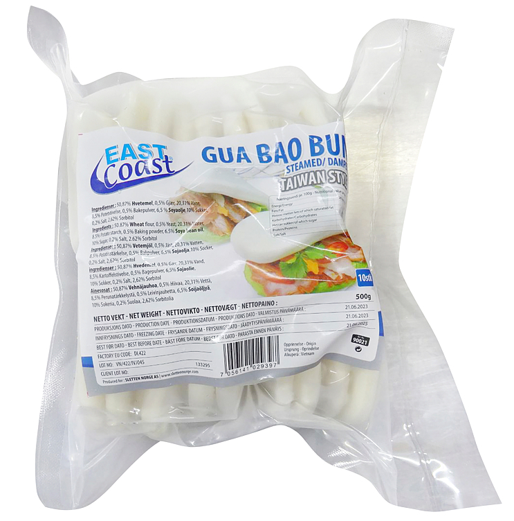 Gua bao bread 50gx10stk 500g