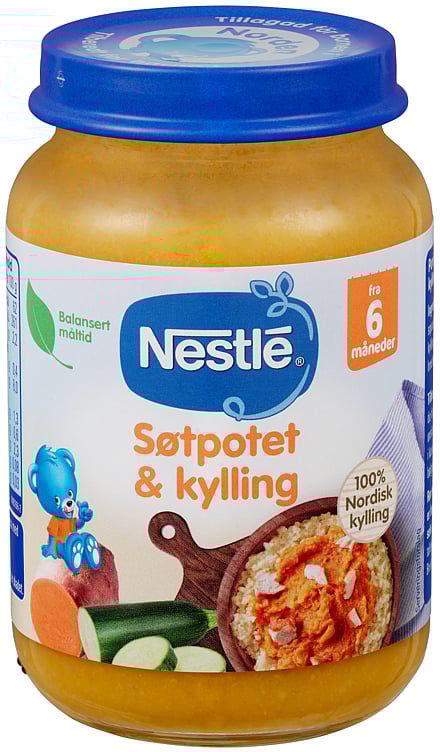 Naturnes sweet potato & chicken 6m 190g