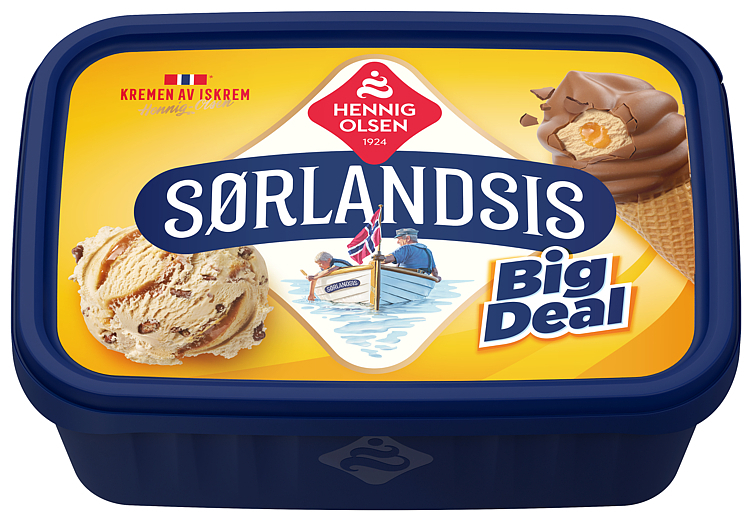 Sørlandsis big deal fløteis  950ml