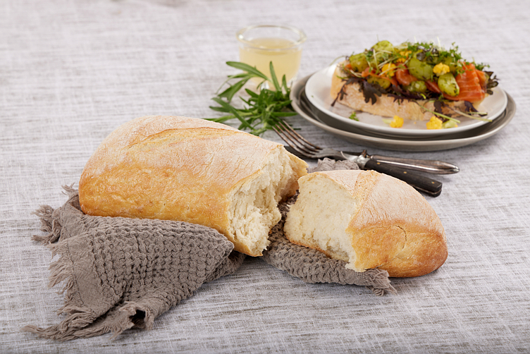 Steinovnsbakt brød 520gx14stk  7,28kg