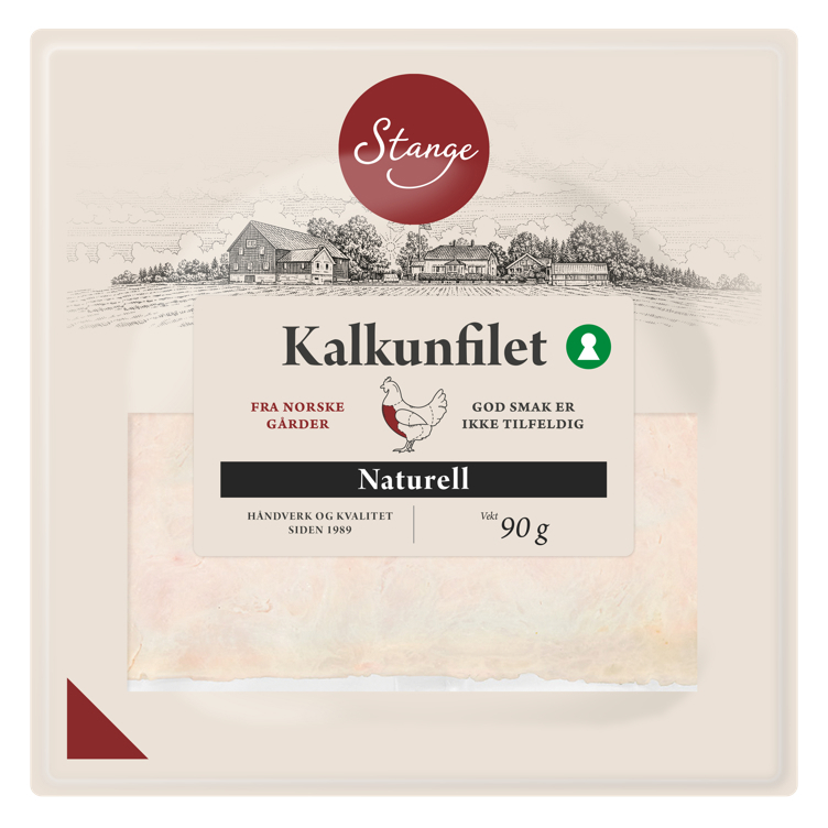 Stange kalkunfilet naturell 90g