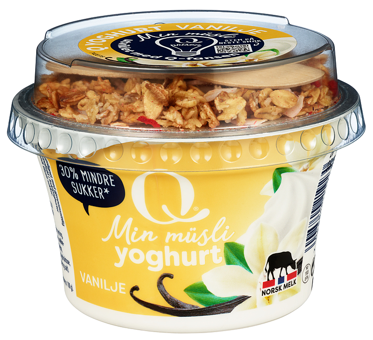 Yoghurt min müsli vanilje beger  165g