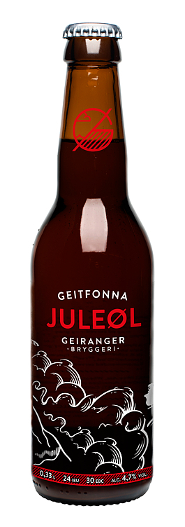 Geiranger bryggeri geitfonna juleøl   4,7%   12x33cl