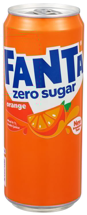 Fanta zero sugar orange sleek bx  20x33cl