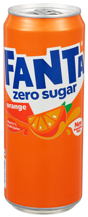 Fanta zero sugar orange sleek bx 20x33cl