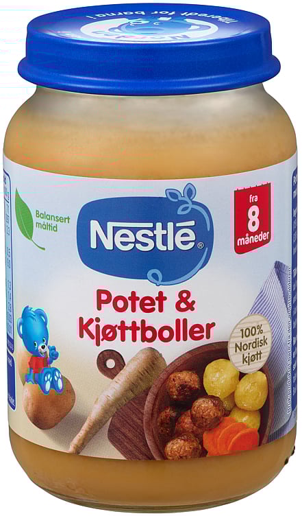 Naturnes potato & meat balls 8m 190g