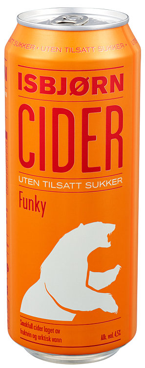 Isbjørn cider funky bx 4,5% 24x50cl