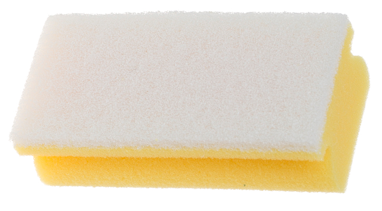 Skrubbesvamp hvit 10stk