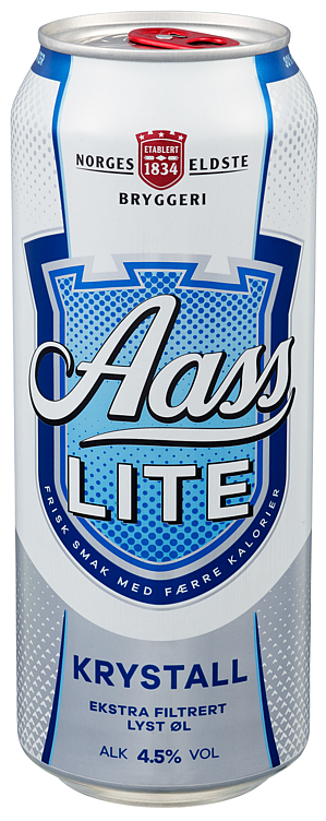 Aass lite krystall bx 4,5%  24x50cl