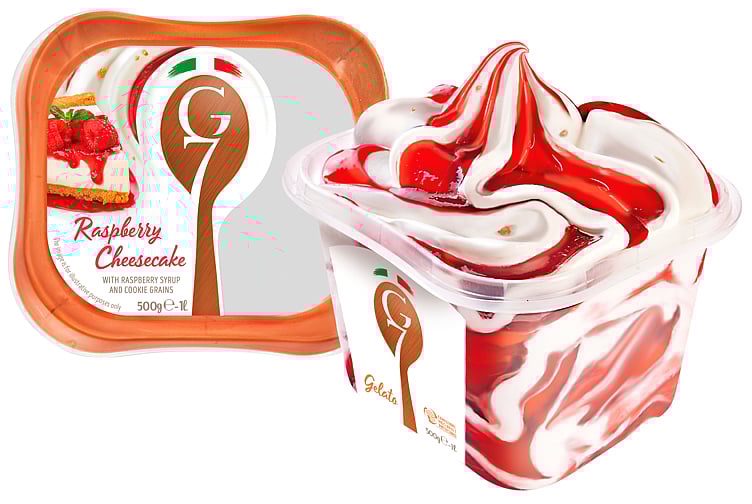 Rasptberry cheescake gelato  1l