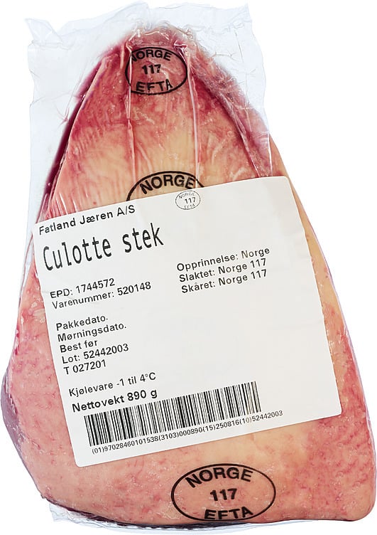 Storfe culottestek 10xca1kg  kg