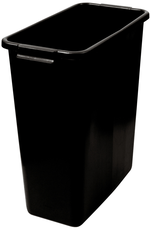 Avfallsbeholder sort 60l  stk