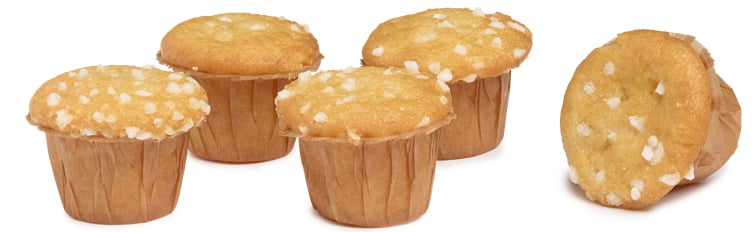 Mini muffin vanilje-sitron  72stk