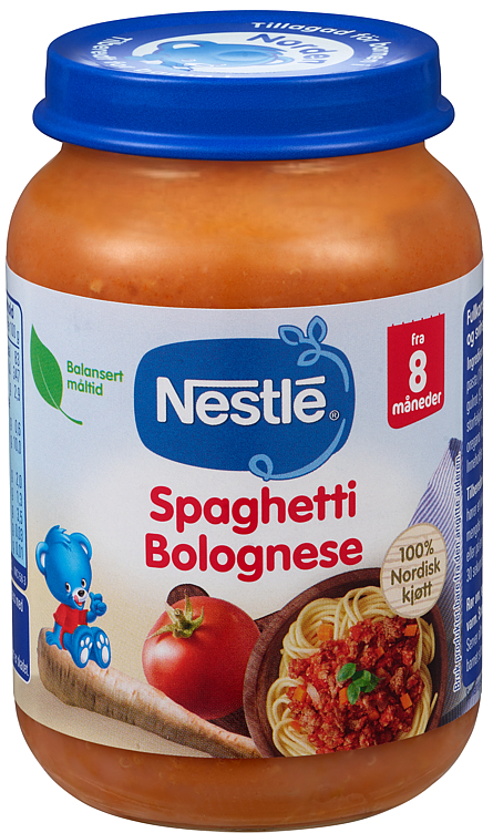 Naturnes spaghetti bolognese 8m ecol. 190g